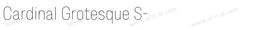 Cardinal Grotesque S字体转换